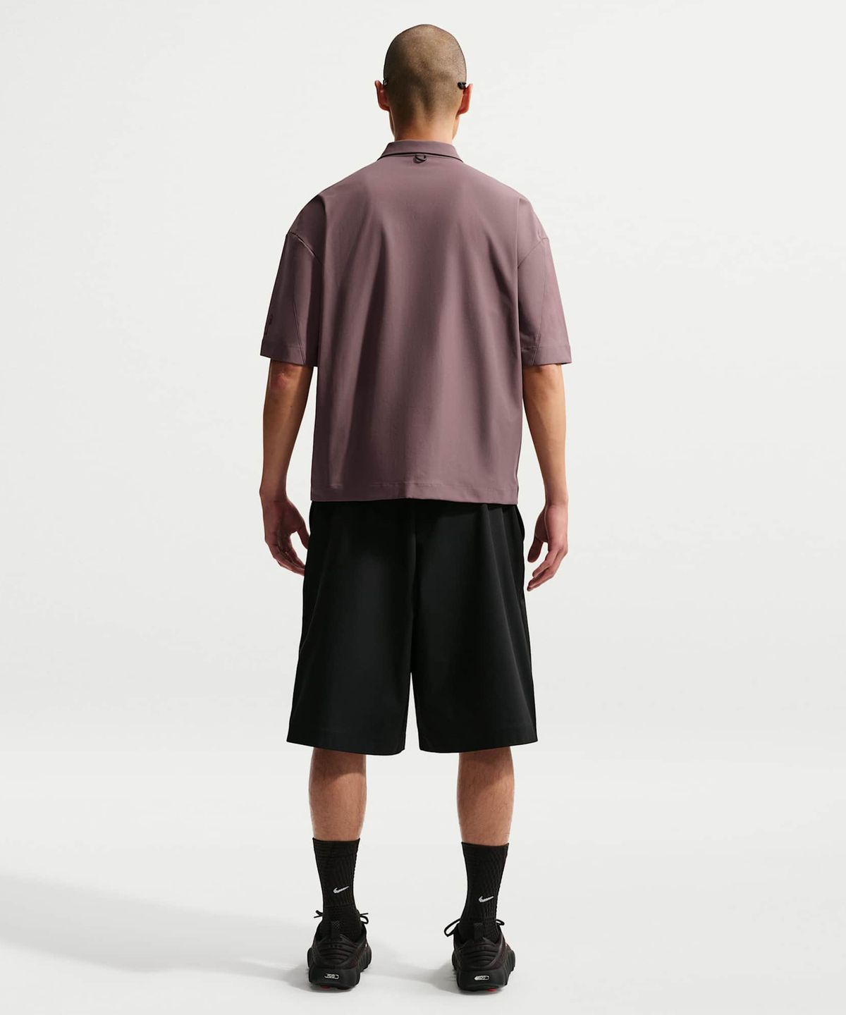 나이키(NIKE) 24.7 퍼펙트스트레치 드라이 핏 UV 버튼업 셔츠 M - 타투:블랙:버건디 크러시 / IF2735-502