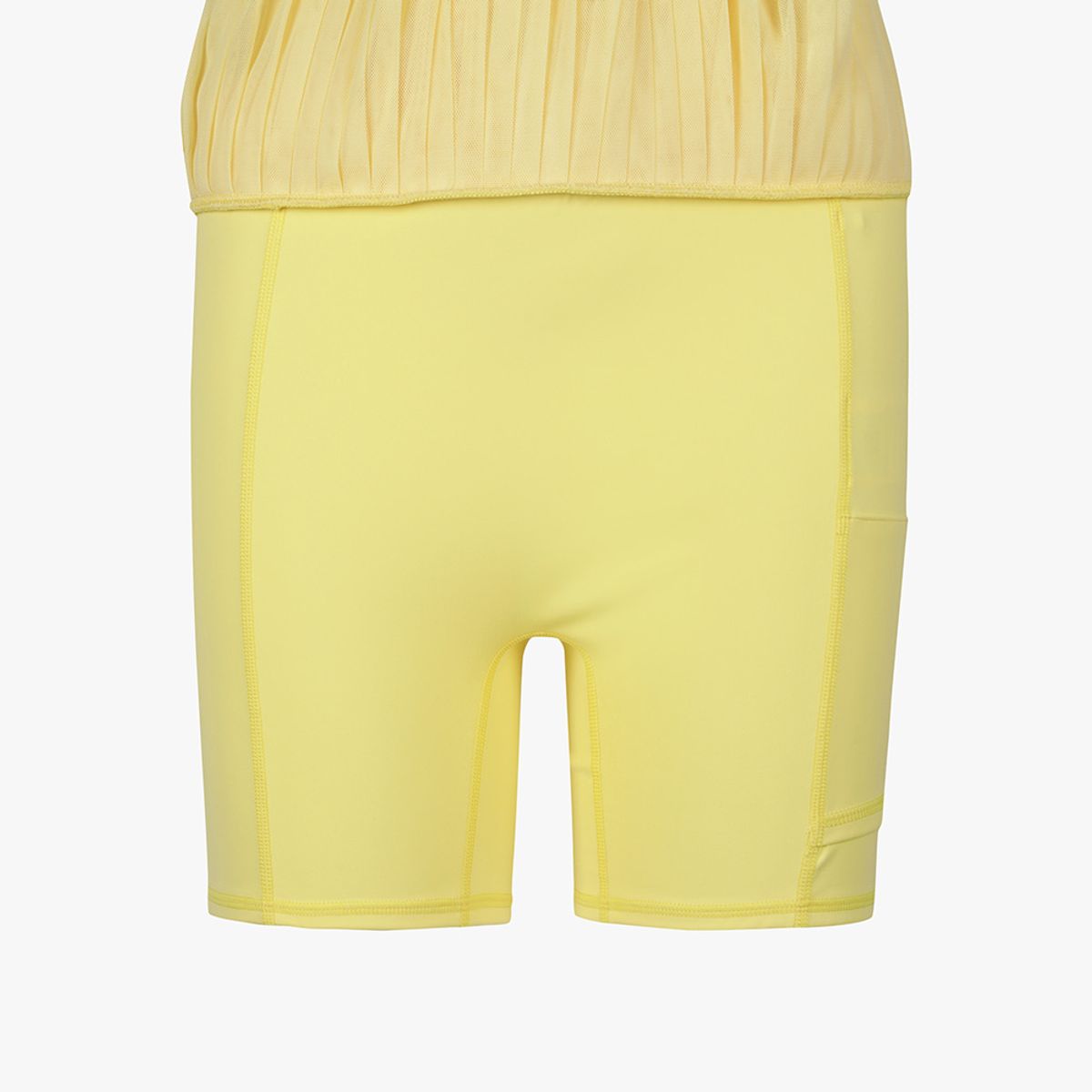 디아도라(diadora) 메쉬 플리츠 스커트 YELLOW