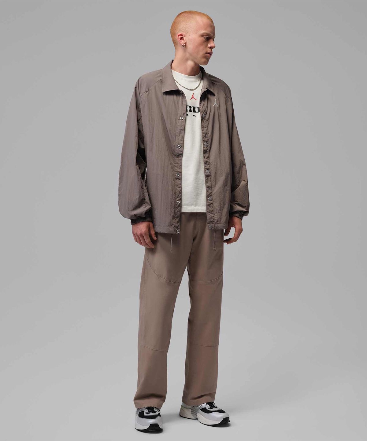 나이키(NIKE) 조던 브루클린 경량 셸 재킷 M - 올리브 그레이:세일 / II5318-040