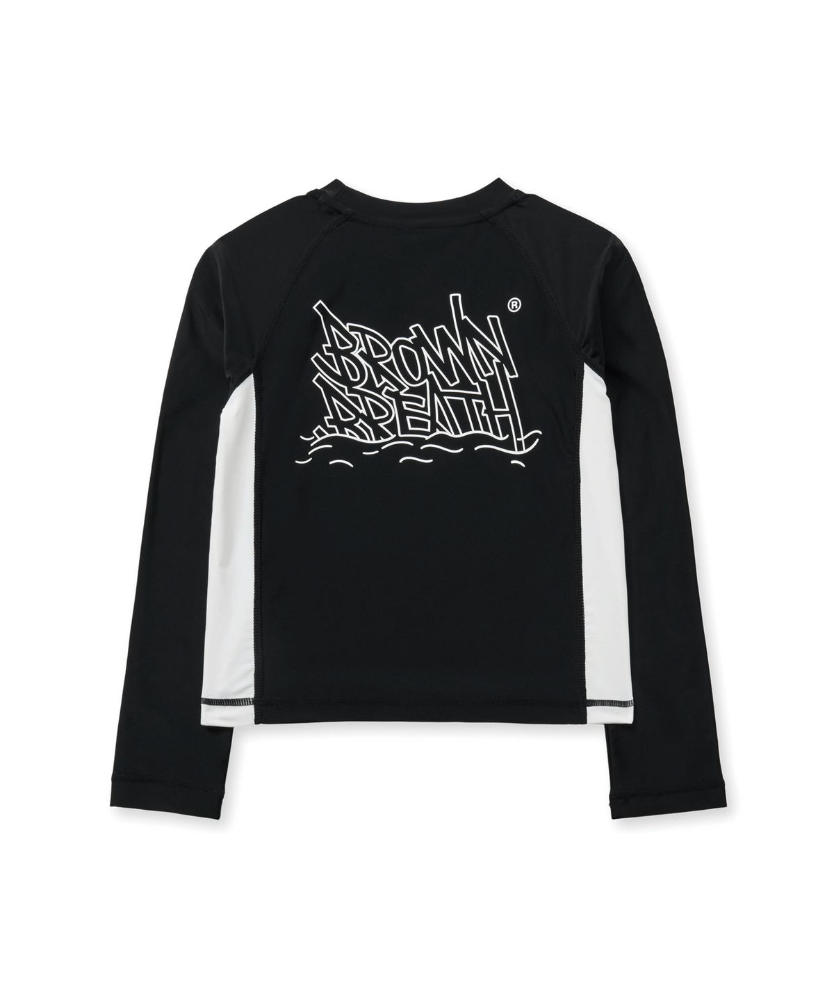 브라운브레스 키즈(BROWNBREATH KIDS) KIDS GIRL RASH GUARD TEE - BLACK