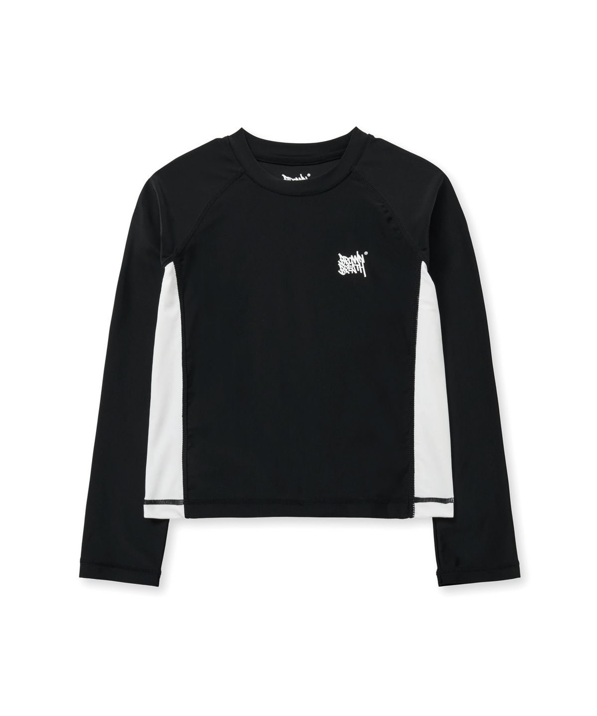 브라운브레스 키즈(BROWNBREATH KIDS) KIDS GIRL RASH GUARD TEE - BLACK