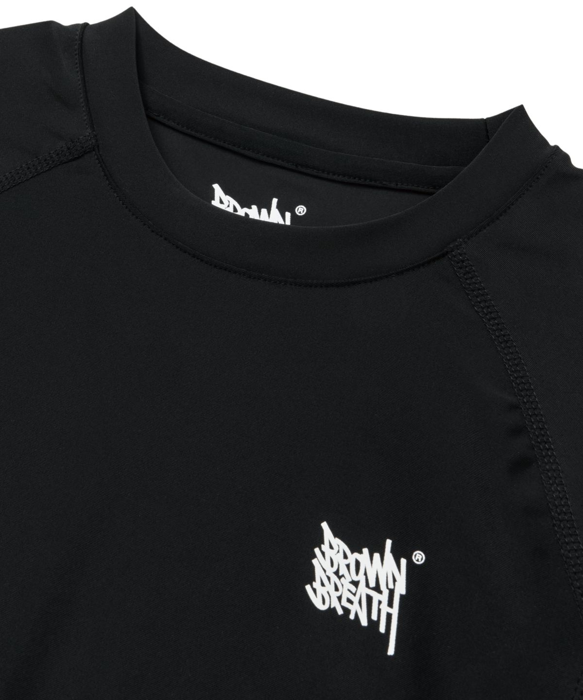 브라운브레스 키즈(BROWNBREATH KIDS) KIDS GIRL RASH GUARD TEE - BLACK