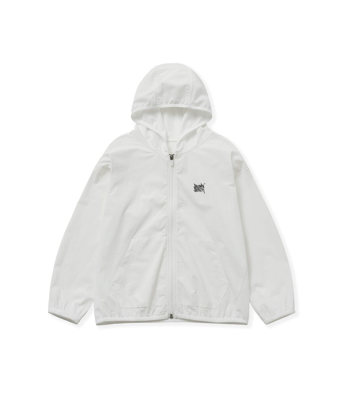 브라운브레스 키즈(BROWNBREATH KIDS) KIDS TAG PACKABLE HOOD ZIP UP - WHITE