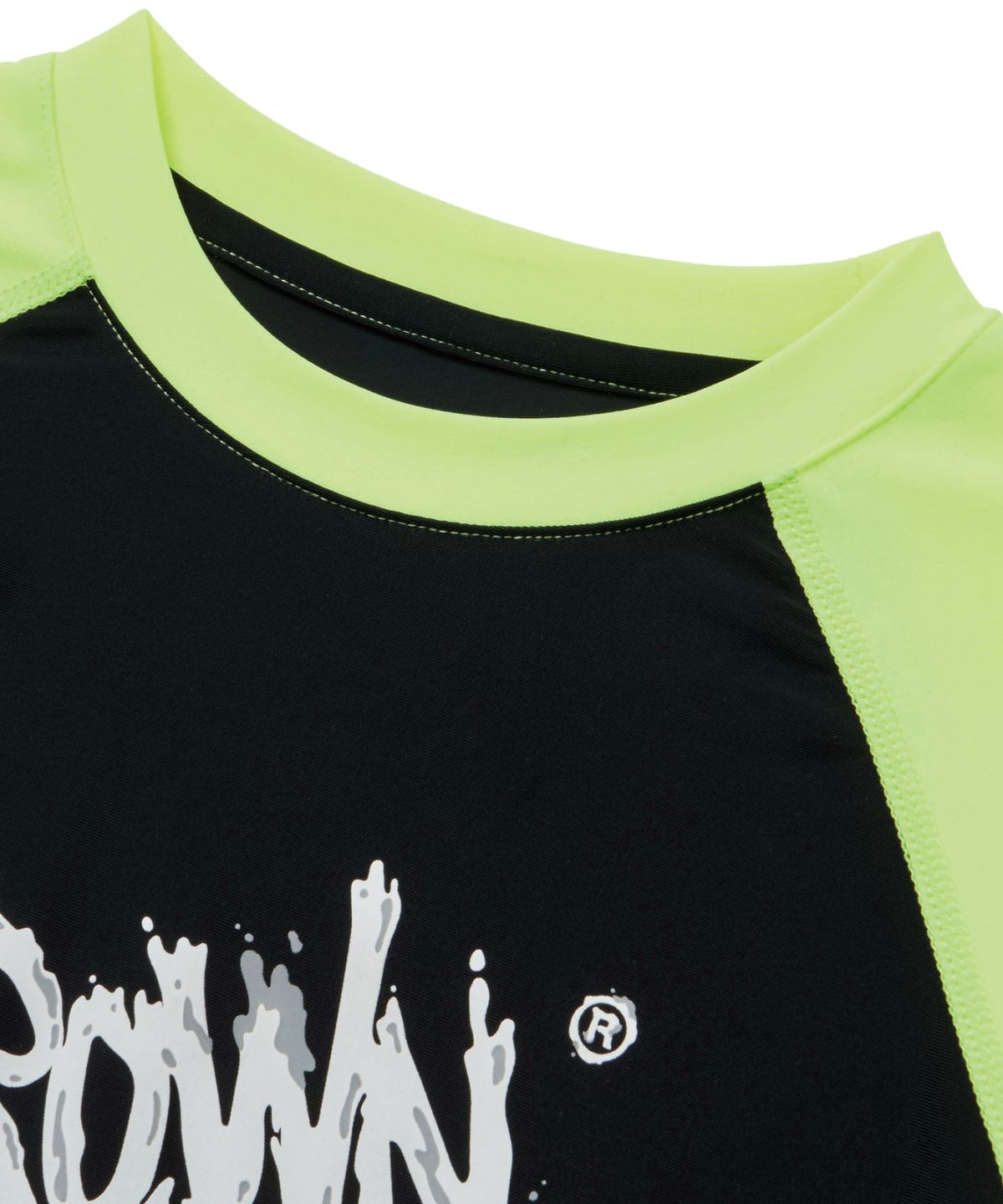 브라운브레스 키즈(BROWNBREATH KIDS) KIDS COLOR BLOCK RASH GUARD TEE - BLACK