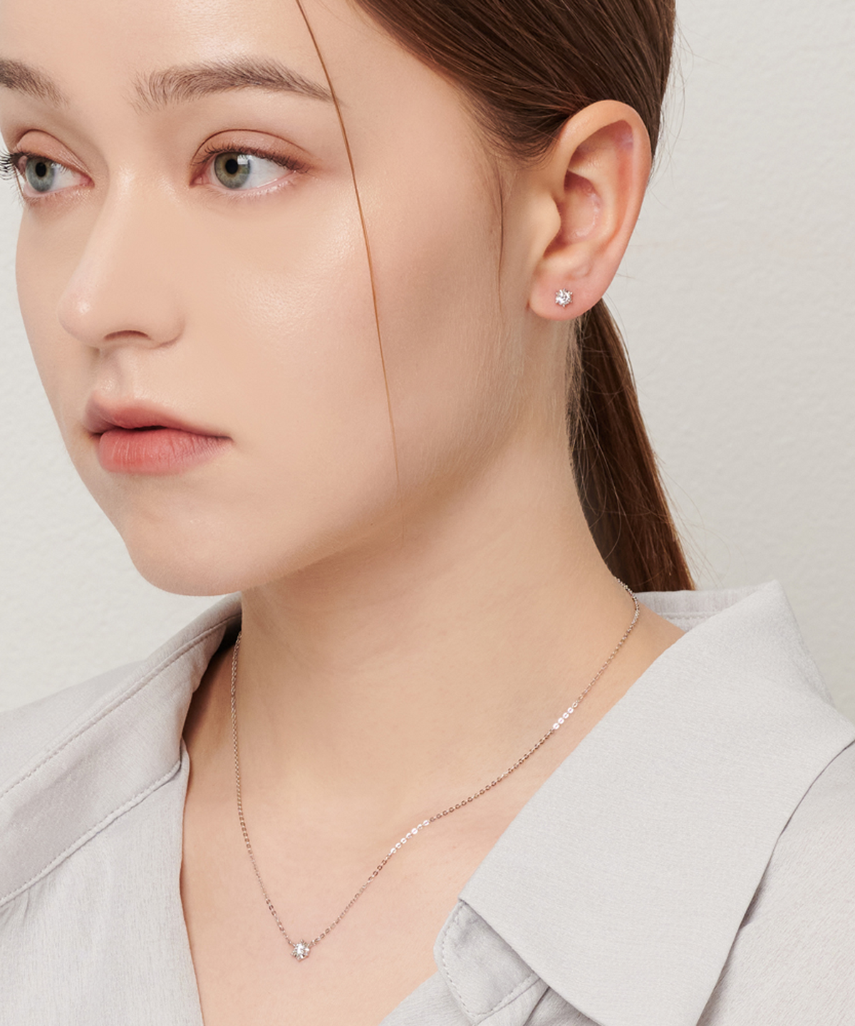 러비앤비(LOVEENB) [14K gold] 아르테 랩다이아몬드 귀걸이