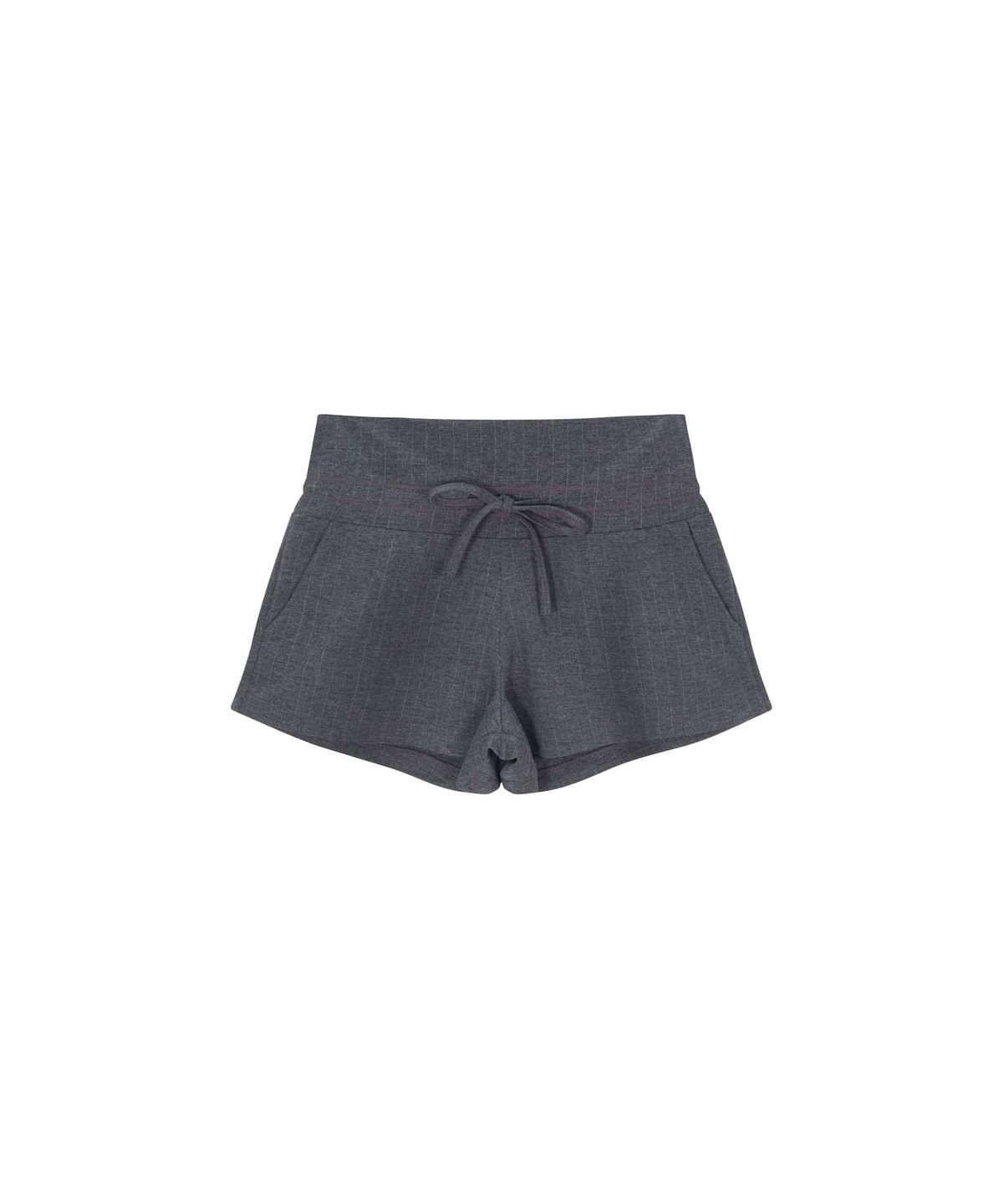 온유어오운(ONYOUROWN) TURN-UP WAIST STRIPE SHORTS (GREY)