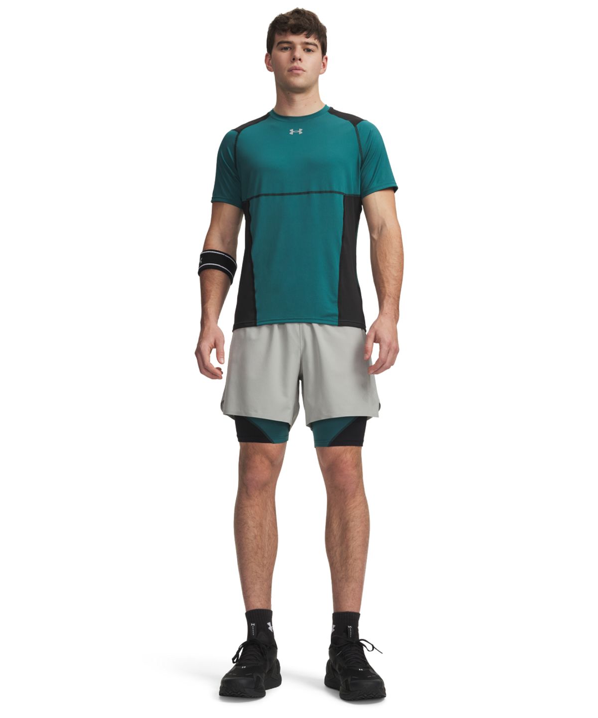 언더아머(UNDERARMOUR) 히트기어 엘리트 롱 쇼츠 6015388-338