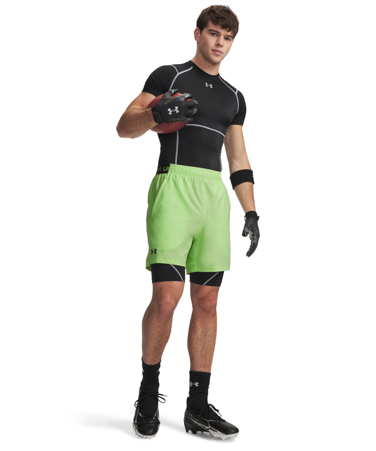 언더아머(UNDERARMOUR) 히트기어 엘리트 롱 쇼츠 6015388-008