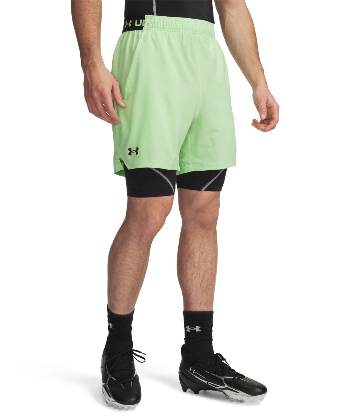 언더아머(UNDERARMOUR) 히트기어 엘리트 롱 쇼츠 6015388-008