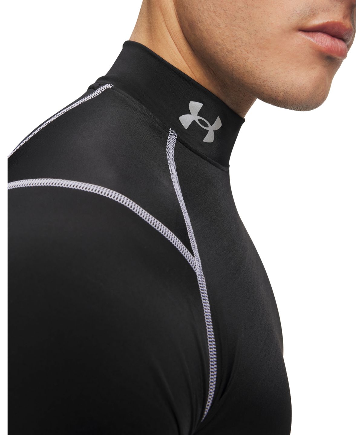 언더아머(UNDERARMOUR) 히트기어 엘리트 컴프레션 모크넥 반팔 6015383-009