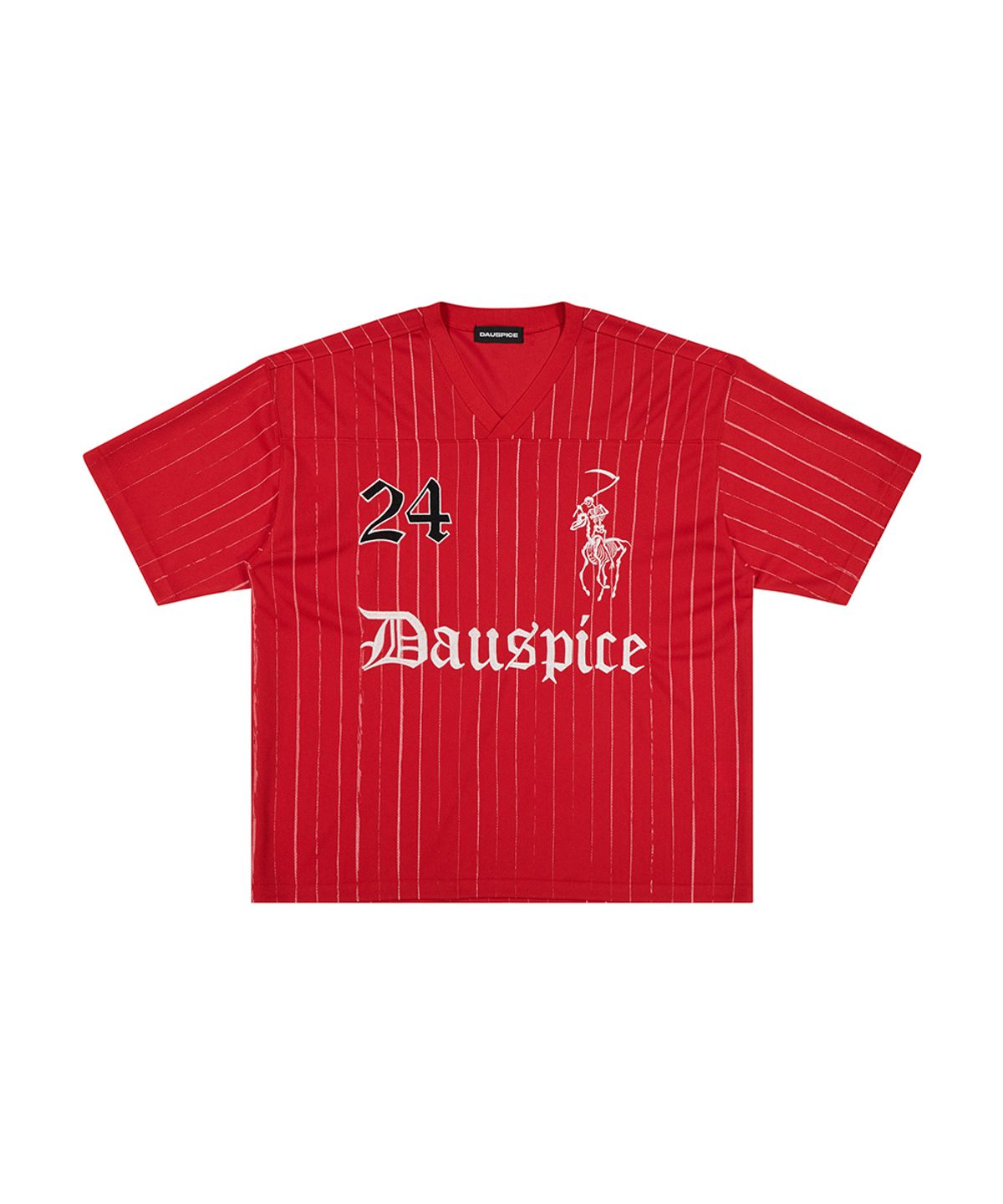 디오스피스(DAUSPICE) BB STRIPE FOOTBALL JERSEY Red