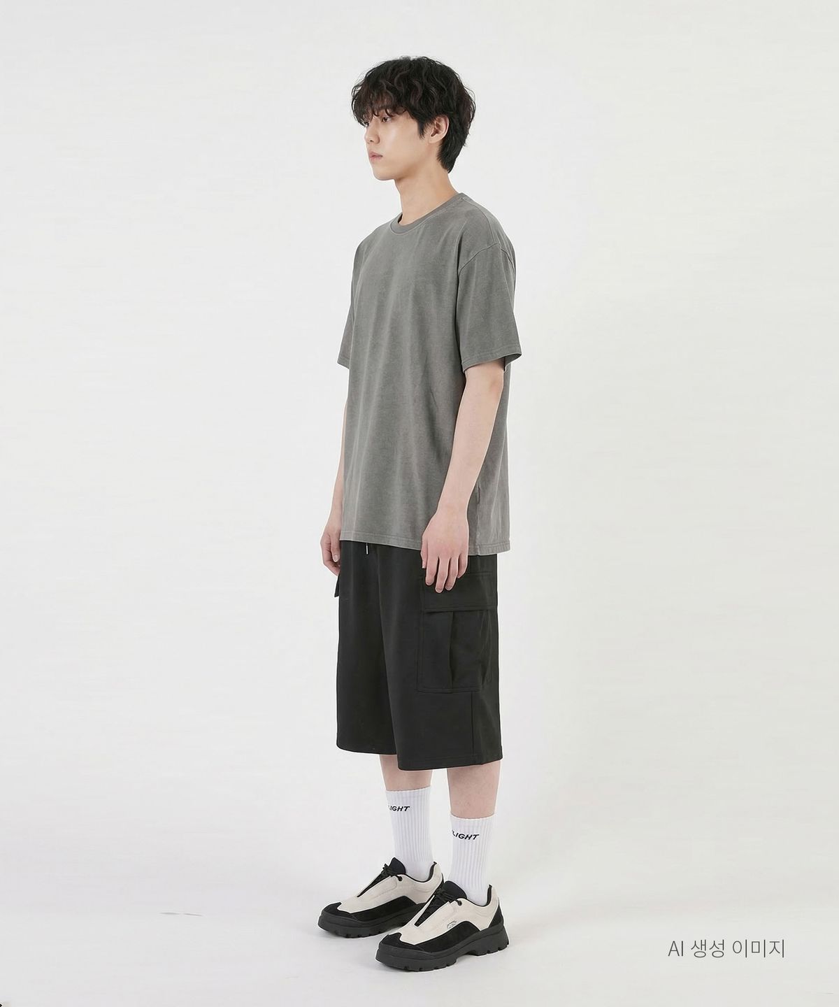 음(UMM) 오버핏 무지 피그먼트 반팔티셔츠 5COLOR