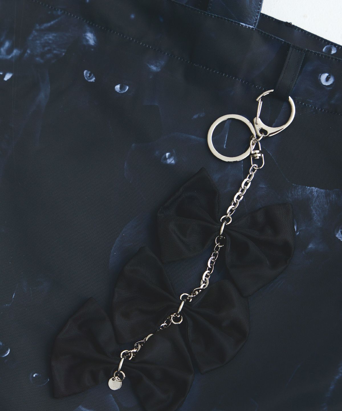 무아르모아(MOIREMOA) Midnight Feline Big Bag-Black
