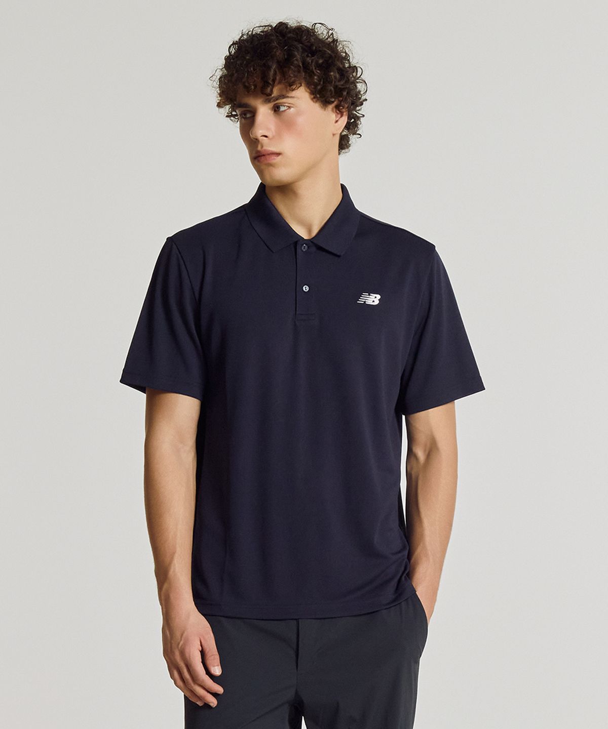 뉴발란스(NEW BALANCE) NBNFG31623 / UNI 폴리 피케 폴로티 (NAVY)