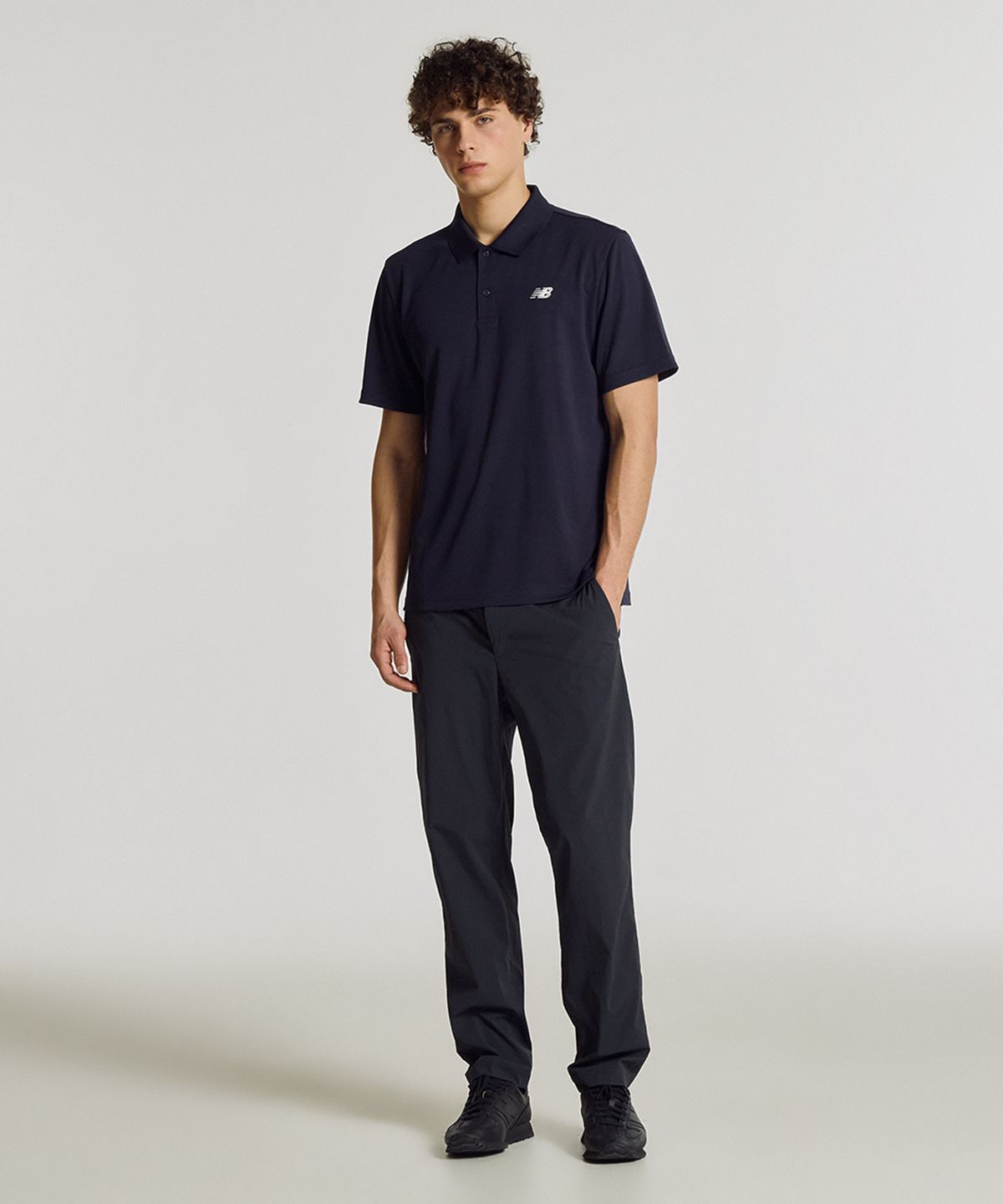 뉴발란스(NEW BALANCE) NBNFG31623 / UNI 폴리 피케 폴로티 (NAVY)