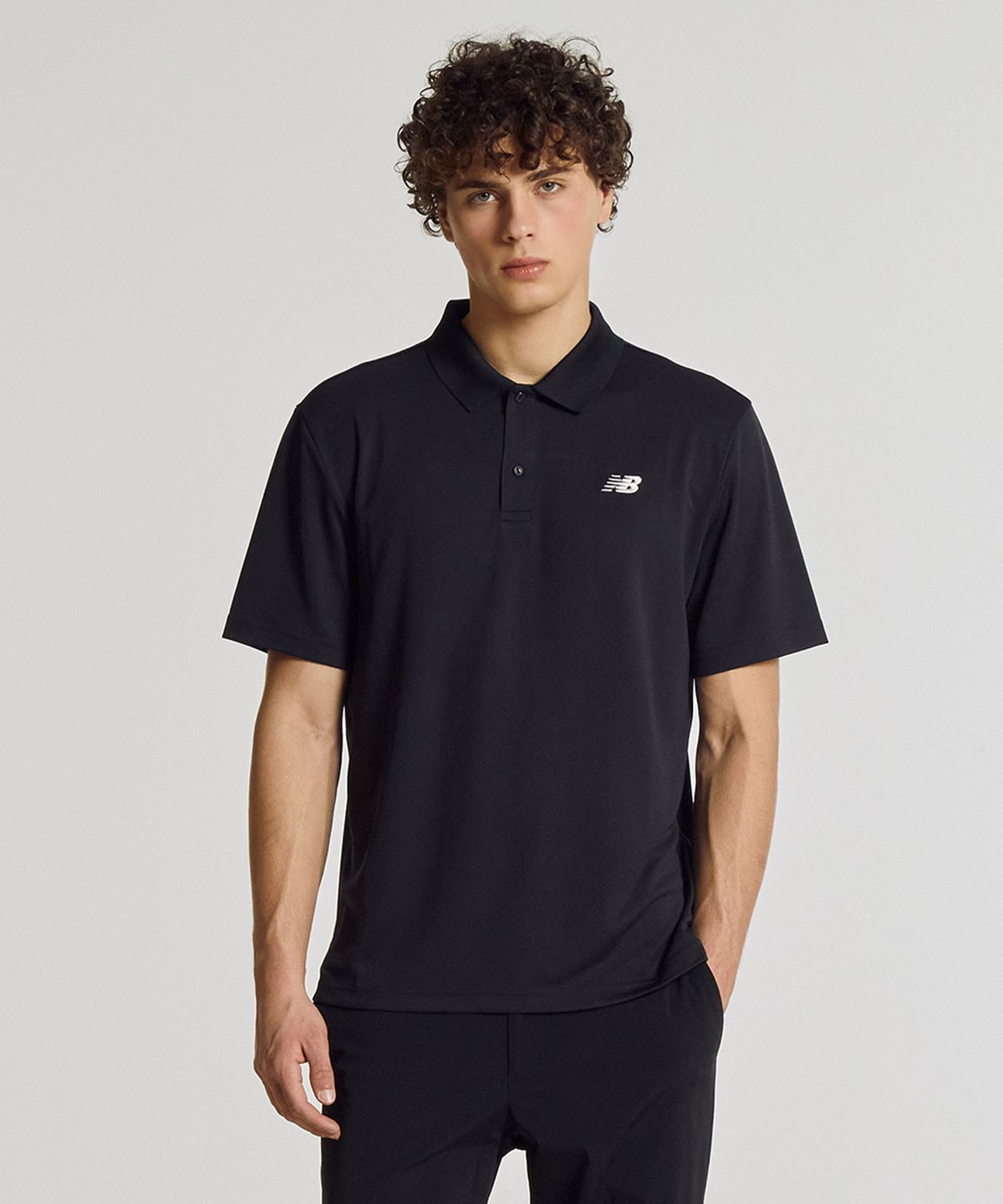뉴발란스(NEW BALANCE) NBNFG31623 / UNI 폴리 피케 폴로티 (BLACK)