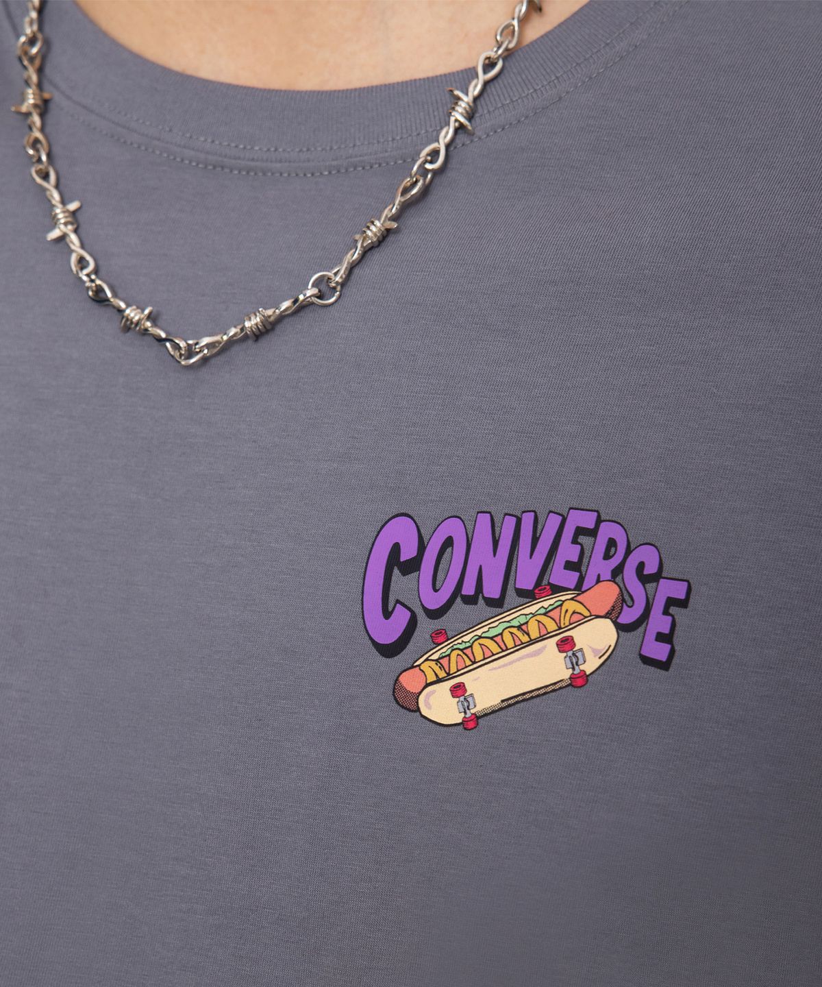 컨버스(CONVERSE) 토스터 그래픽 티셔츠 콰이어트 쉐이드 MCJ751-G6M