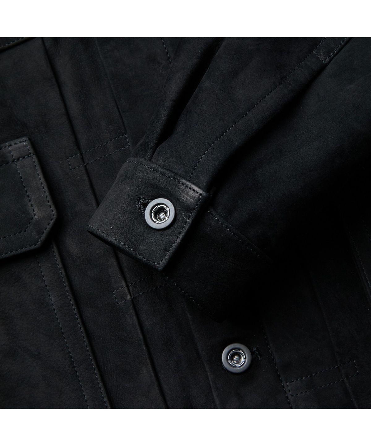 시리즈(SERIES) A LEATHER 트러커 자켓 SVUDM26052BKX
