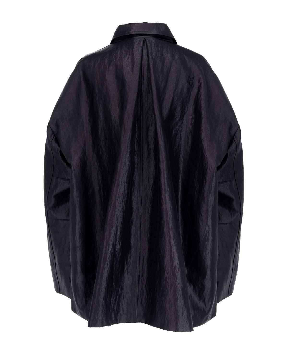 무아르모아(MOIREMOA) Lustre Fold-Back Jacket-Black