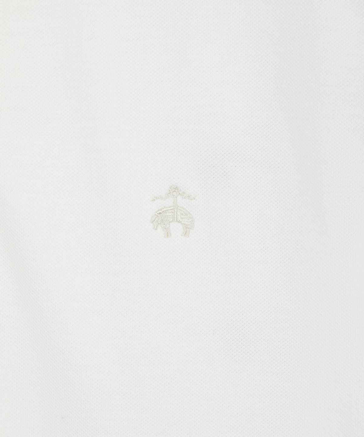 브룩스 브라더스(BROOKS BROTHERS) 로고 코튼 피케 폴로셔츠 (화이트) (BBNTMOG201)