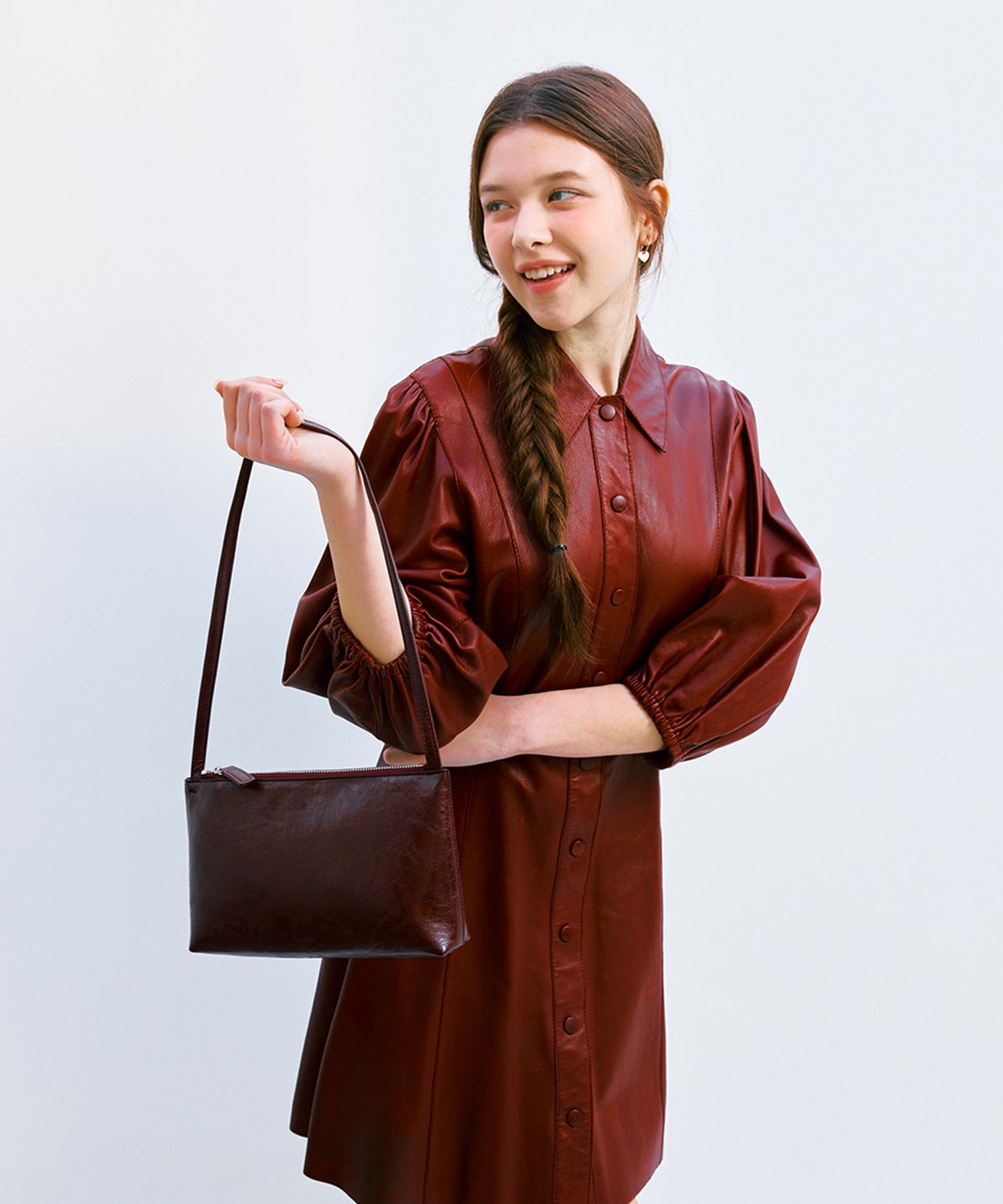 끌라베(CLAVE) 아이비 와인 숄더백 (IVY Wine Shoulder Bag)
