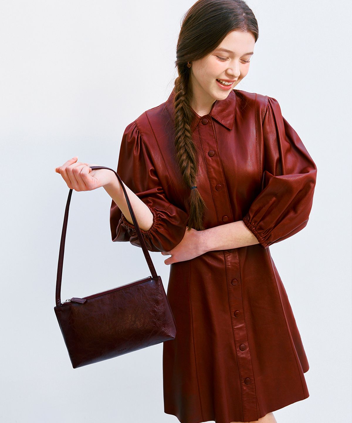 끌라베(CLAVE) 아이비 와인 숄더백 (IVY Wine Shoulder Bag)
