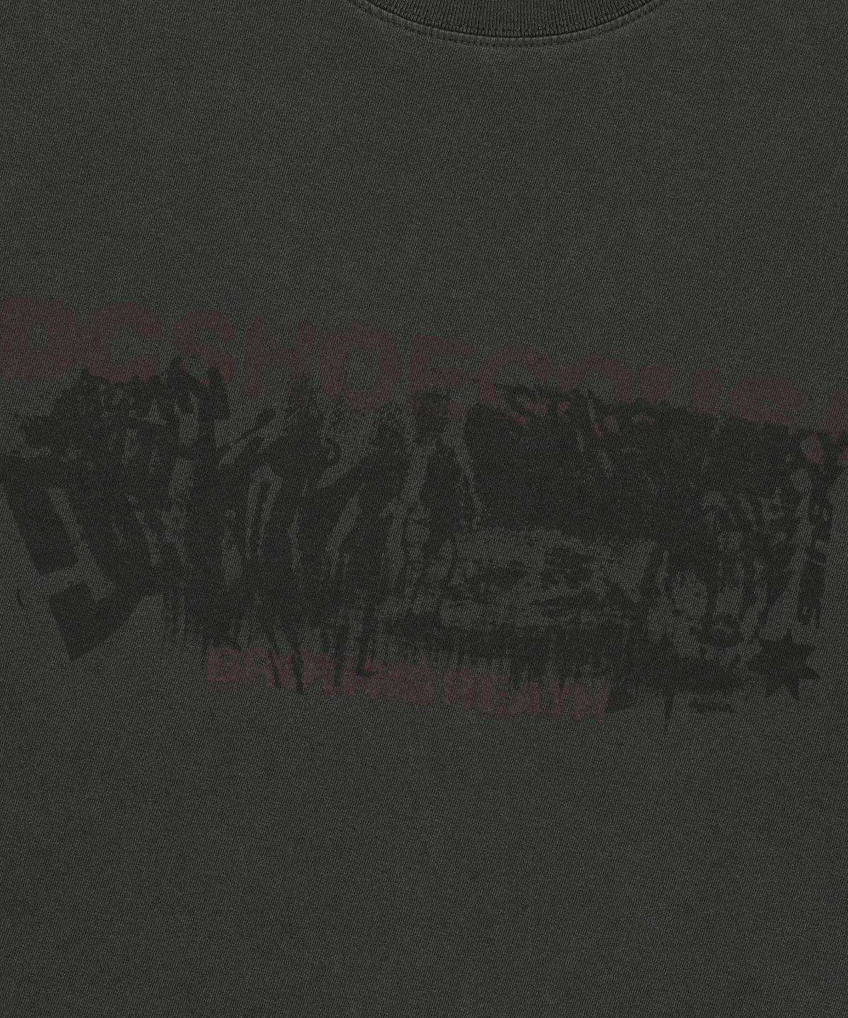 브라운브레스(BROWNBREATH) BXD CHUNKY PIGMENT TEE - CHARCOAL