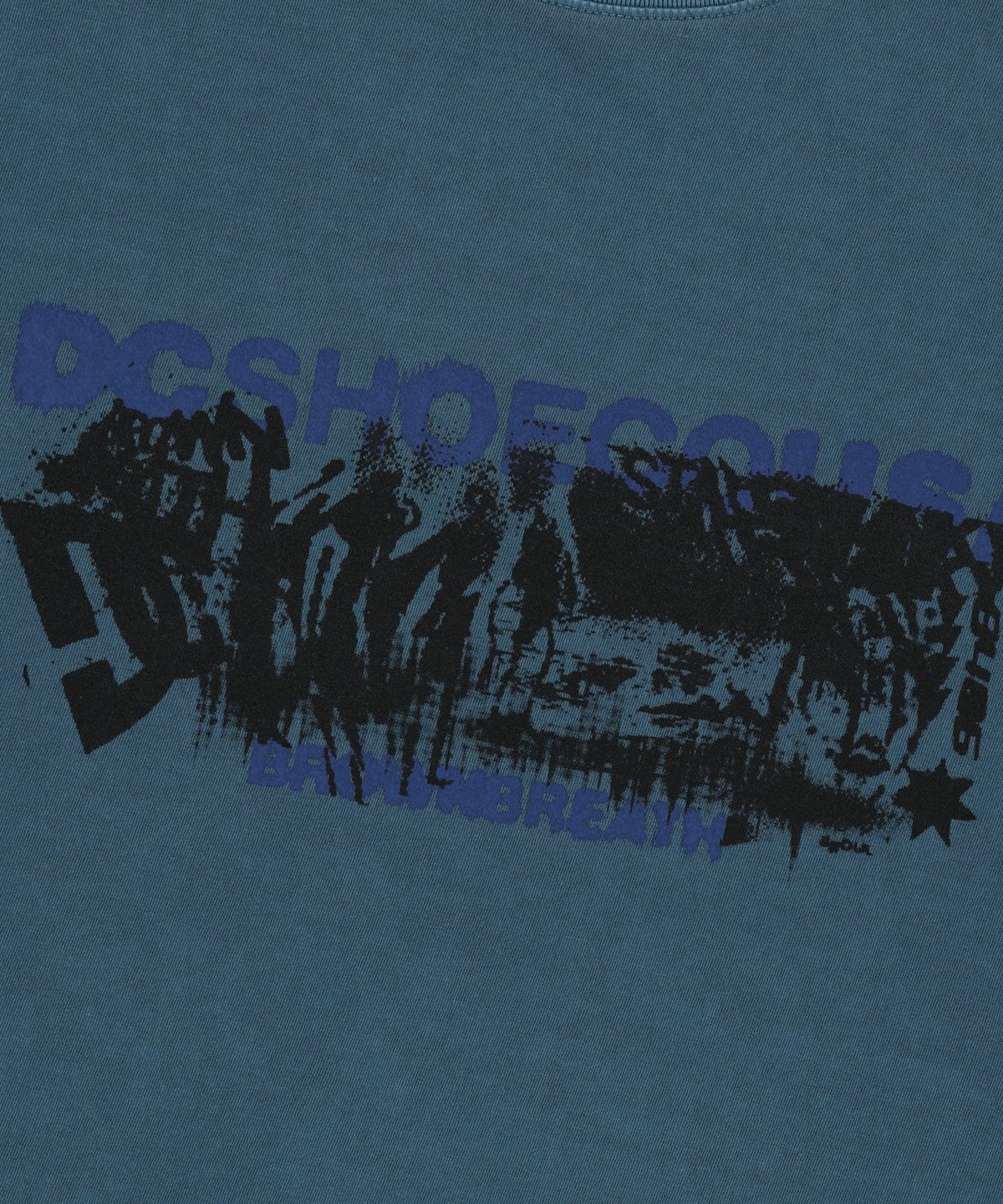 브라운브레스(BROWNBREATH) BXD CHUNKY PIGMENT TEE - BLUE
