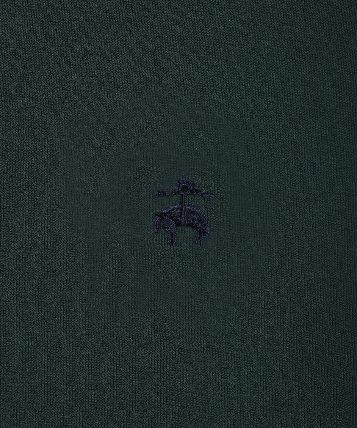 브룩스 브라더스(BROOKS BROTHERS) 코튼 폴로 반팔 스웨터 (다크그린) (BBWTMOG202)