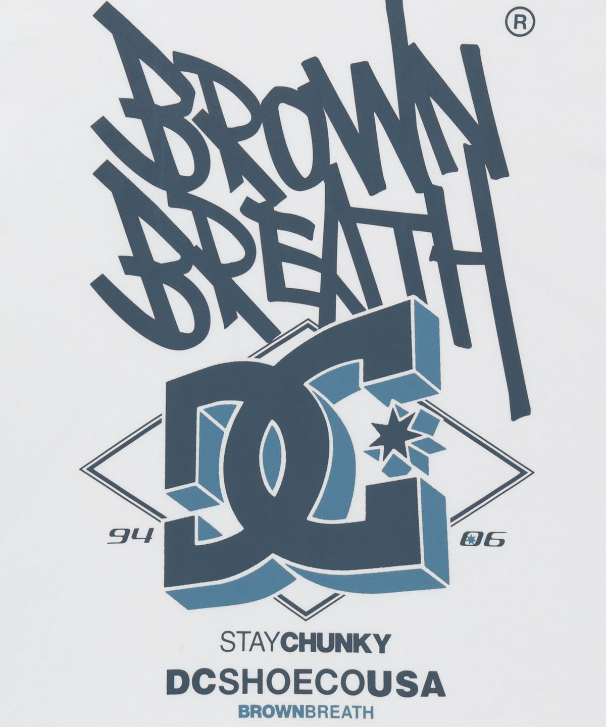 브라운브레스(BROWNBREATH) BXD CHUNKY TEE - WHITE