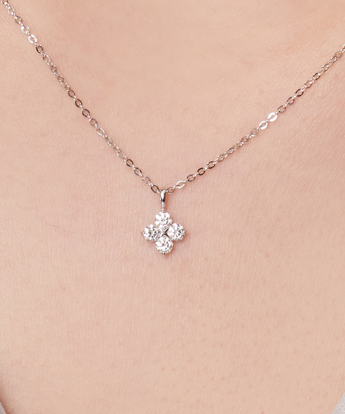 러비앤비(LOVEENB) [14K gold] 포네 랩다이아몬드 목걸이