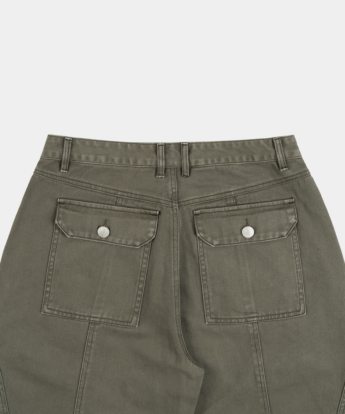 엑스컨테이너(EXCONTAINER) 빈티지 다이드 카고 팬츠 (KHAKI)