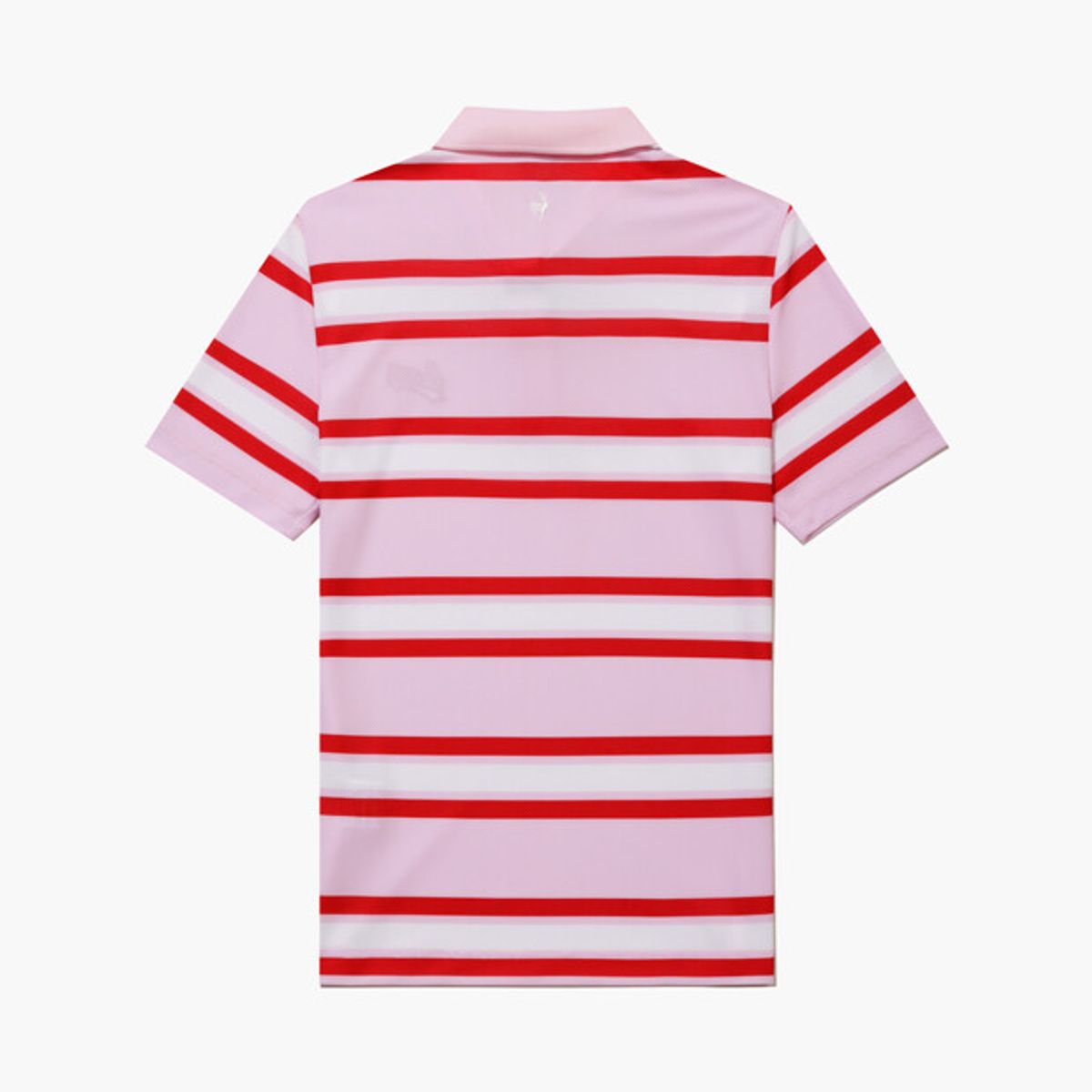 르꼬끄 골프(LECOQ GOLF) 여성 드라이 터치 스트라이프 카라 반팔 티셔츠 RED0 GR122LTS32