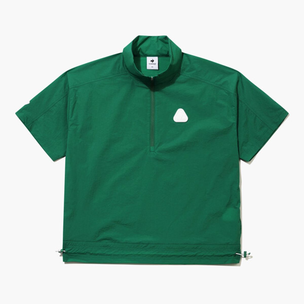 르꼬끄 골프(LECOQ GOLF) 여성 경량 우븐 반집업 반팔 티셔츠 _GREN GR222LTS47