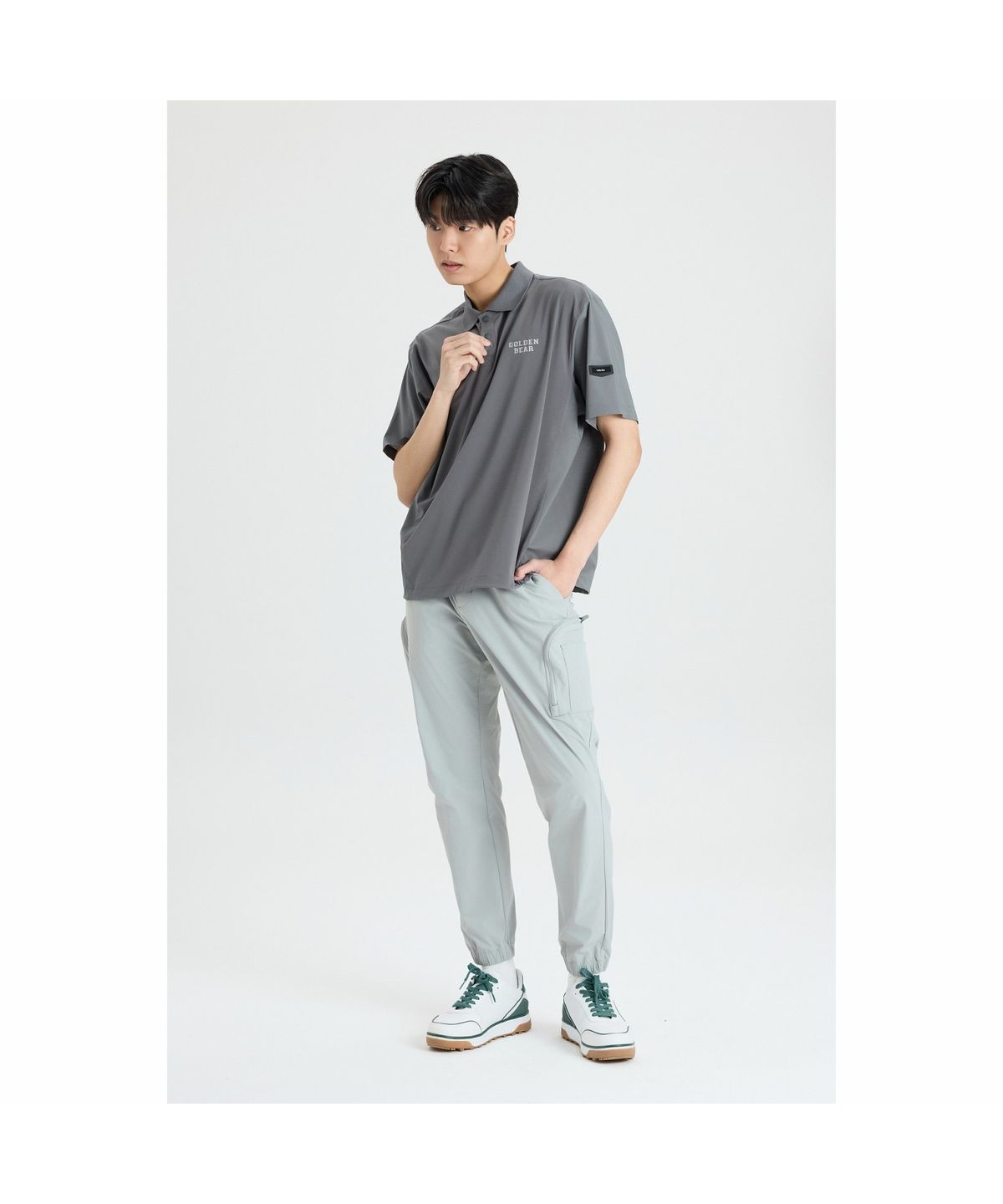 골든베어(GOLDEN BEAR) (M) Zipper Cargo Pants G4PAM26251GYL