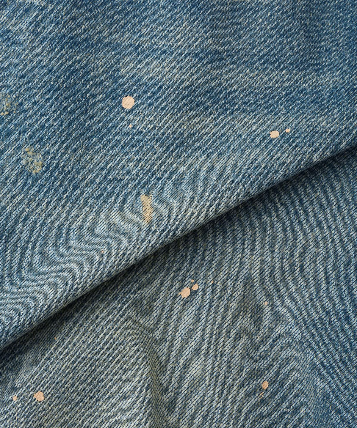 아웃스탠딩(OUTSTANDING) CARPENTER DENIM SHORTS_DIRTY BLUE