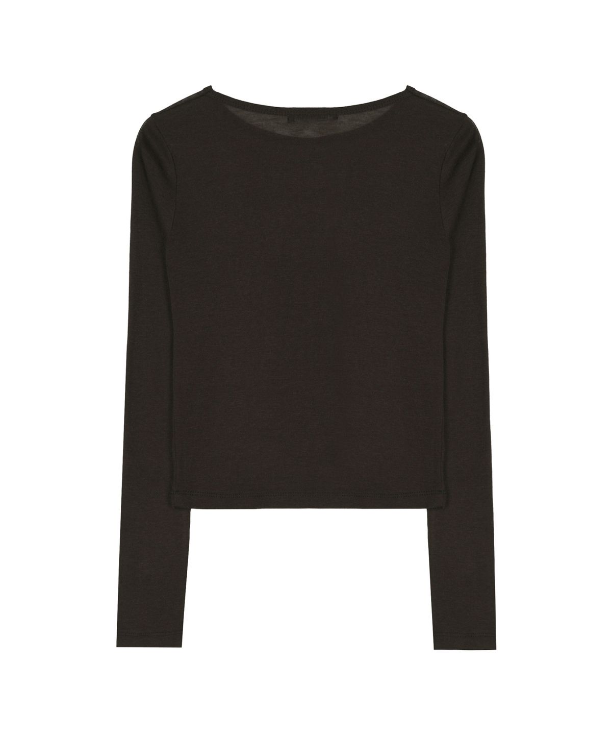 닉앤니콜(NICK&NICOLE) [ESSENTIAL] WOOL TENCEL TEE_BROWN