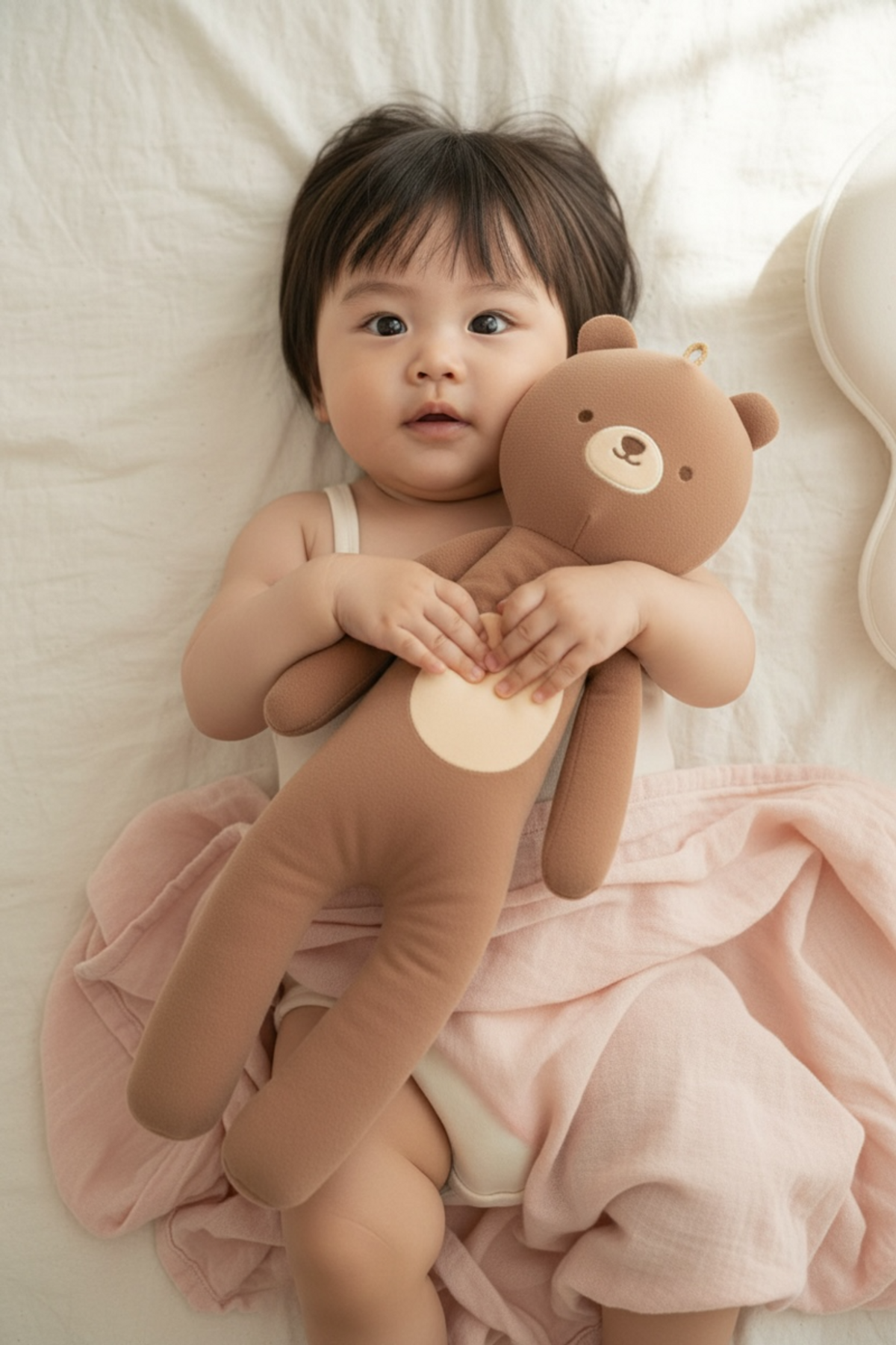 나라홈데코(NARAHOMEDECO) 코지엔 애니멀애착롱쿠션 베어