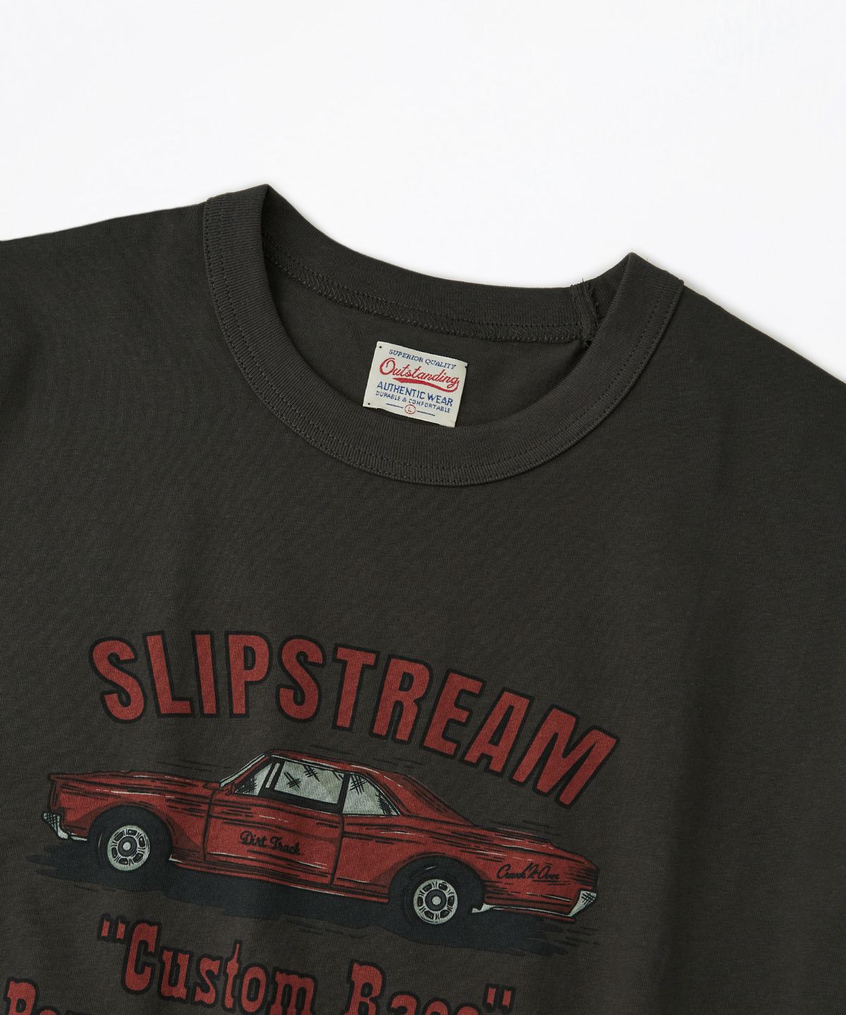 아웃스탠딩(OUTSTANDING) MOT SERIES TEE(RACE)_CHARCOAL