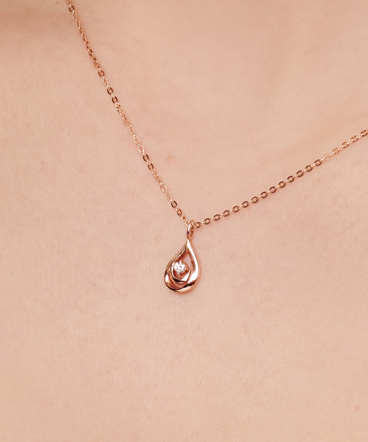 러비앤비(LOVEENB) [14K gold] 더블 물방울 목걸이