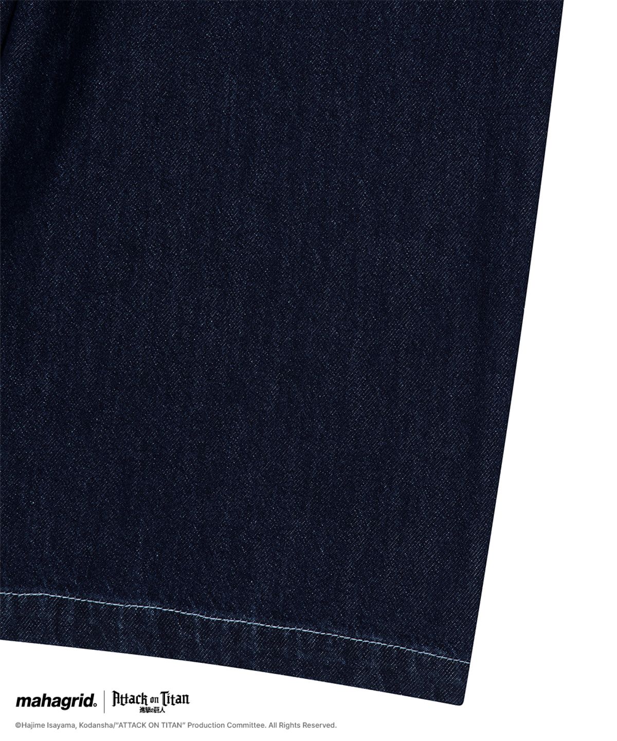 마하그리드(MAHAGRID) [진격의거인] LEVI INDIGO DENIM SHORTS BLUE(MG2GMMD114T)