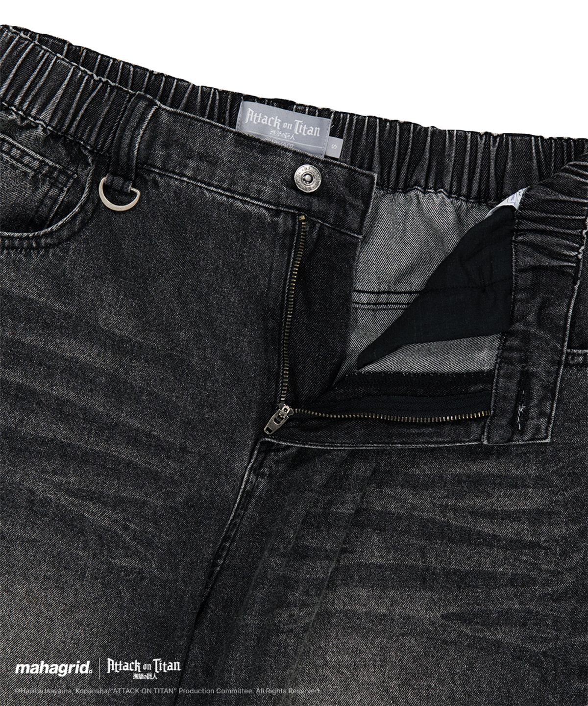 마하그리드(MAHAGRID) [진격의거인] TITAN DENIM SHORTS BLACK(MG2GMMD115T)