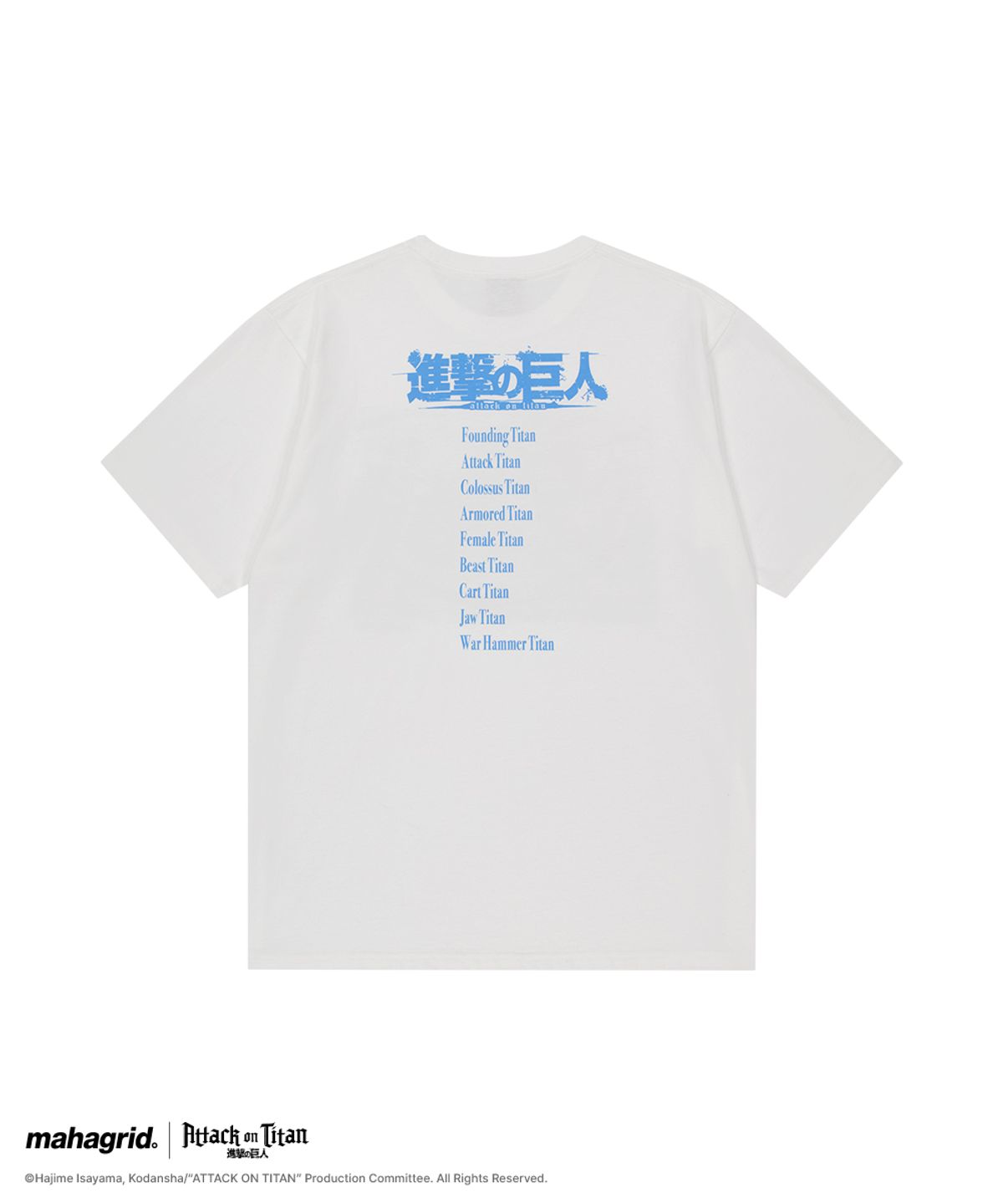 마하그리드(MAHAGRID) [진격의거인] LEVI SCENE TEE WHITE(MG2GMMT500T)