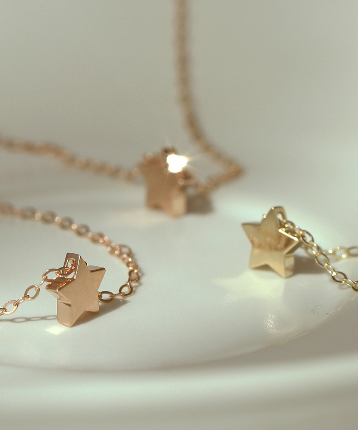 러비앤비(LOVEENB) [14K gold] 미니별 목걸이