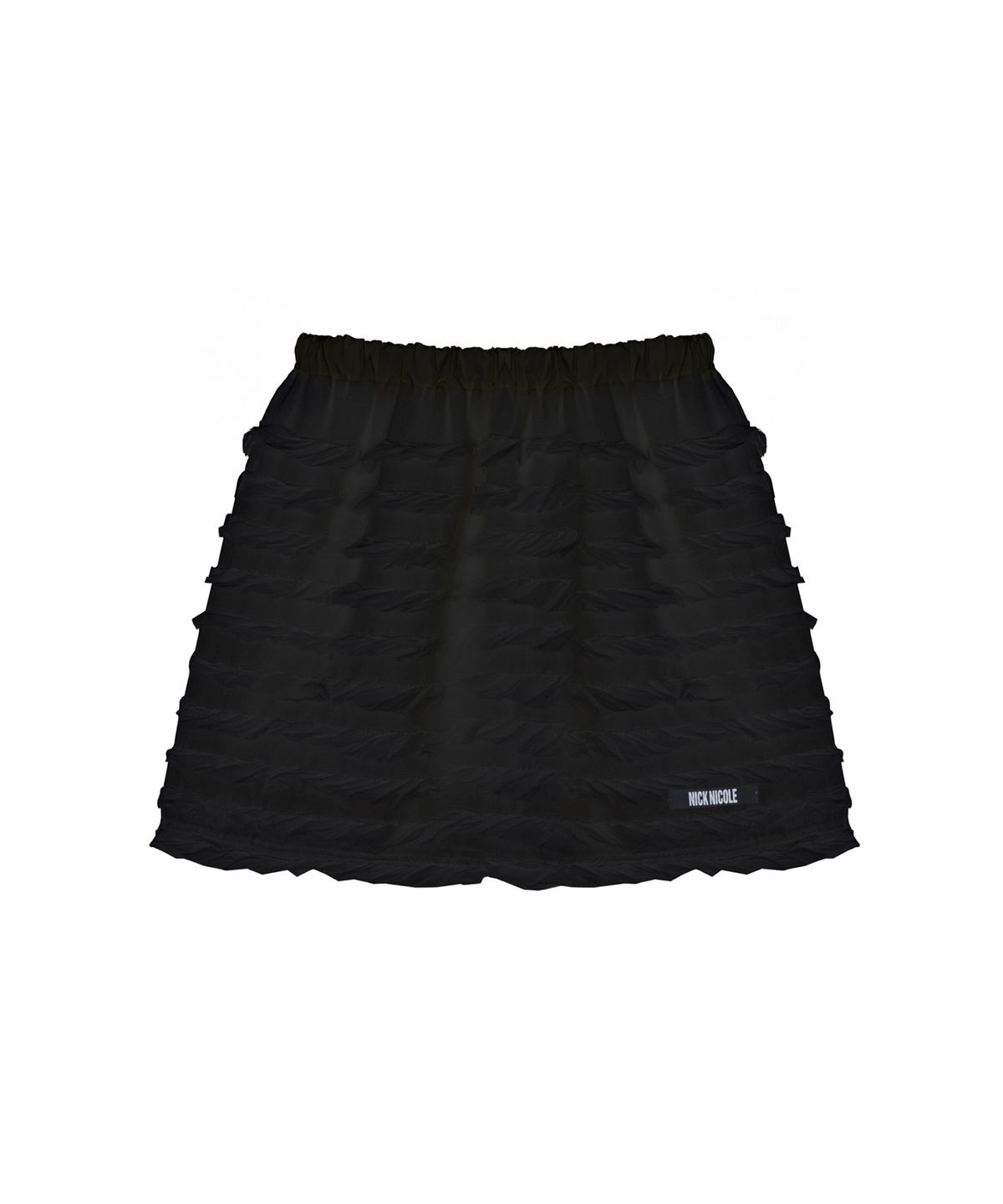 닉앤니콜(NICK&NICOLE) FRINGE LACE MINI SKIRT_BLACK