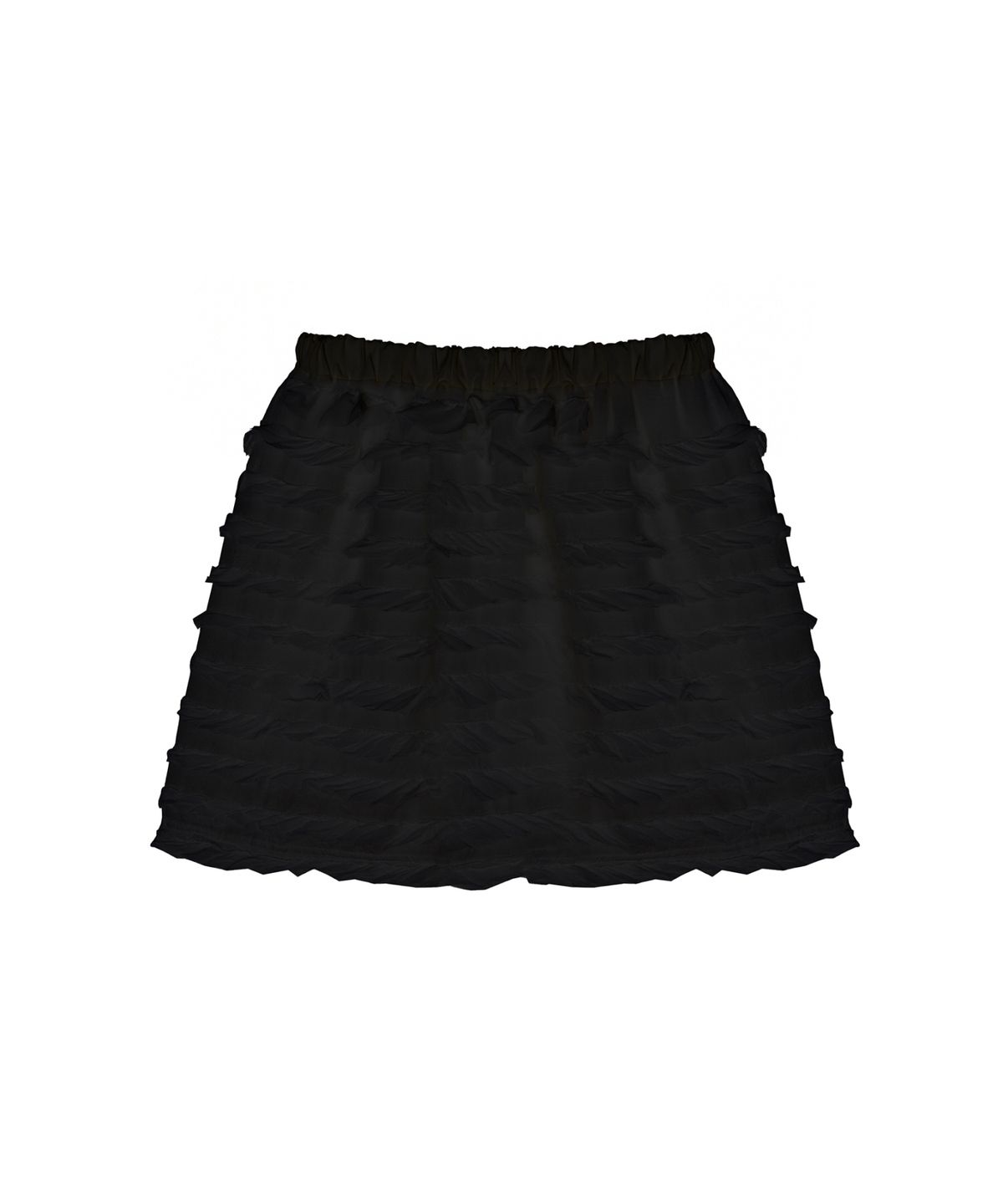 닉앤니콜(NICK&NICOLE) FRINGE LACE MINI SKIRT_BLACK