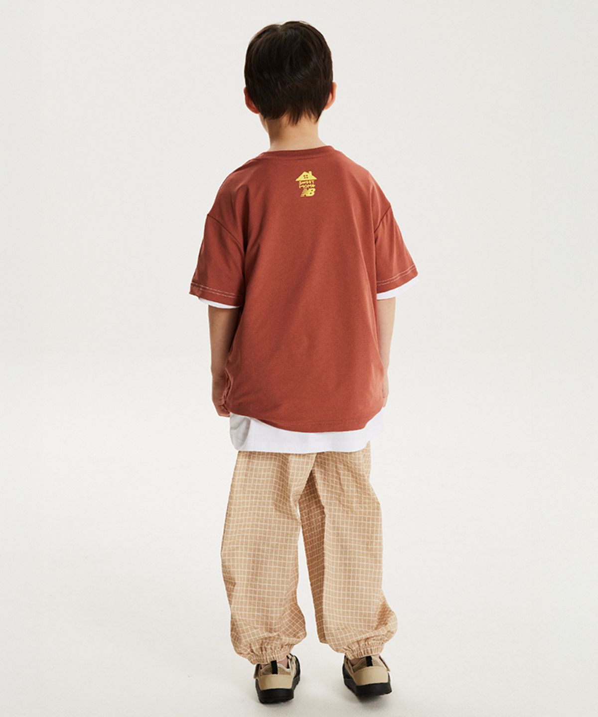 뉴발란스 키즈(NEWBALANCEKIDS) Sweet home_아동 체크 조거 팬츠 NK9TG2551U35