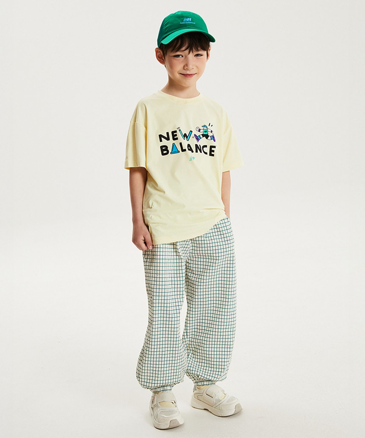 뉴발란스 키즈(NEWBALANCEKIDS) Sweet home_아동 체크 조거 팬츠 NK9TG2551U40
