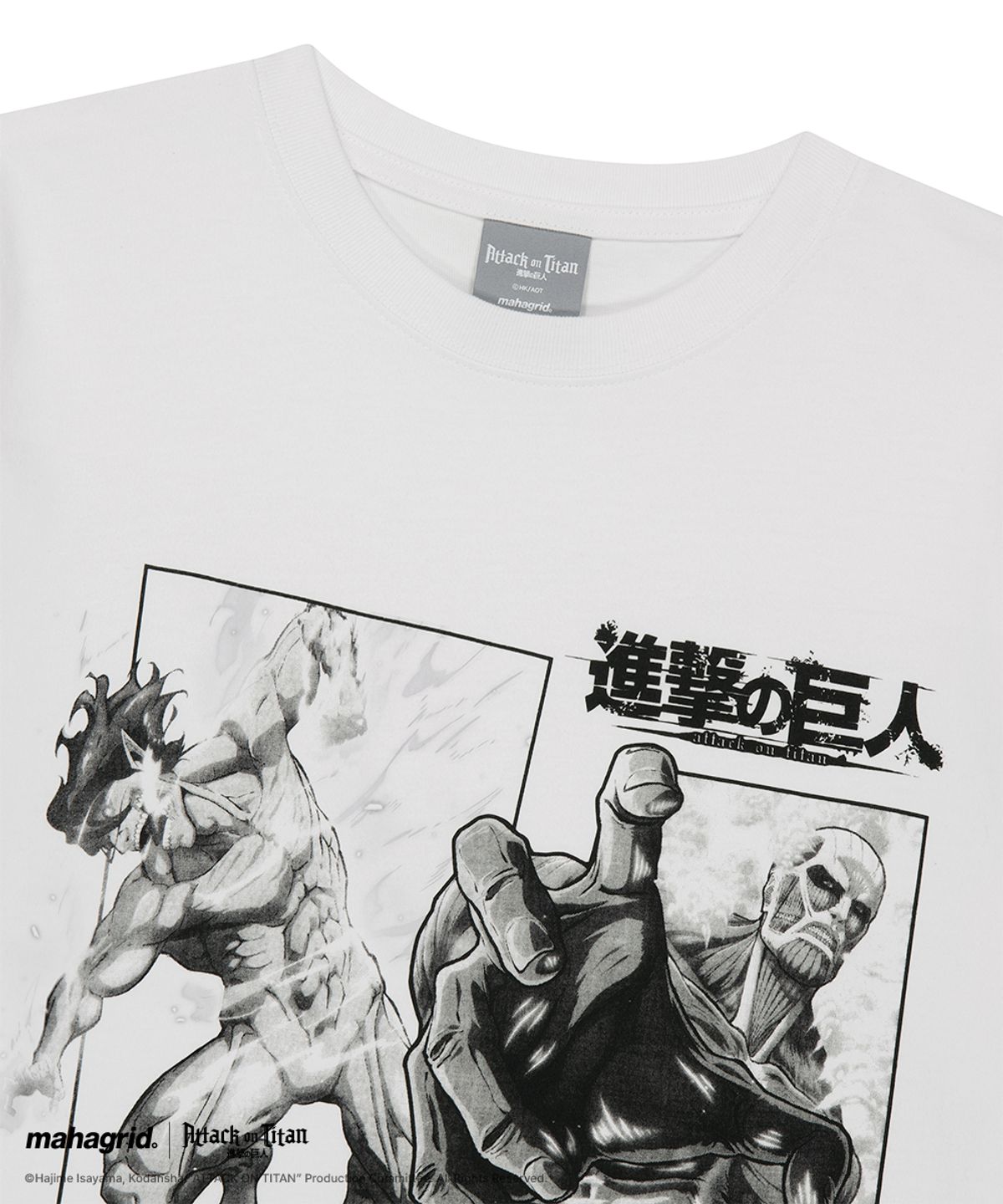 마하그리드(MAHAGRID) [진격의거인] AOT POSTER TEE WHITE(MG2GMMT503T)