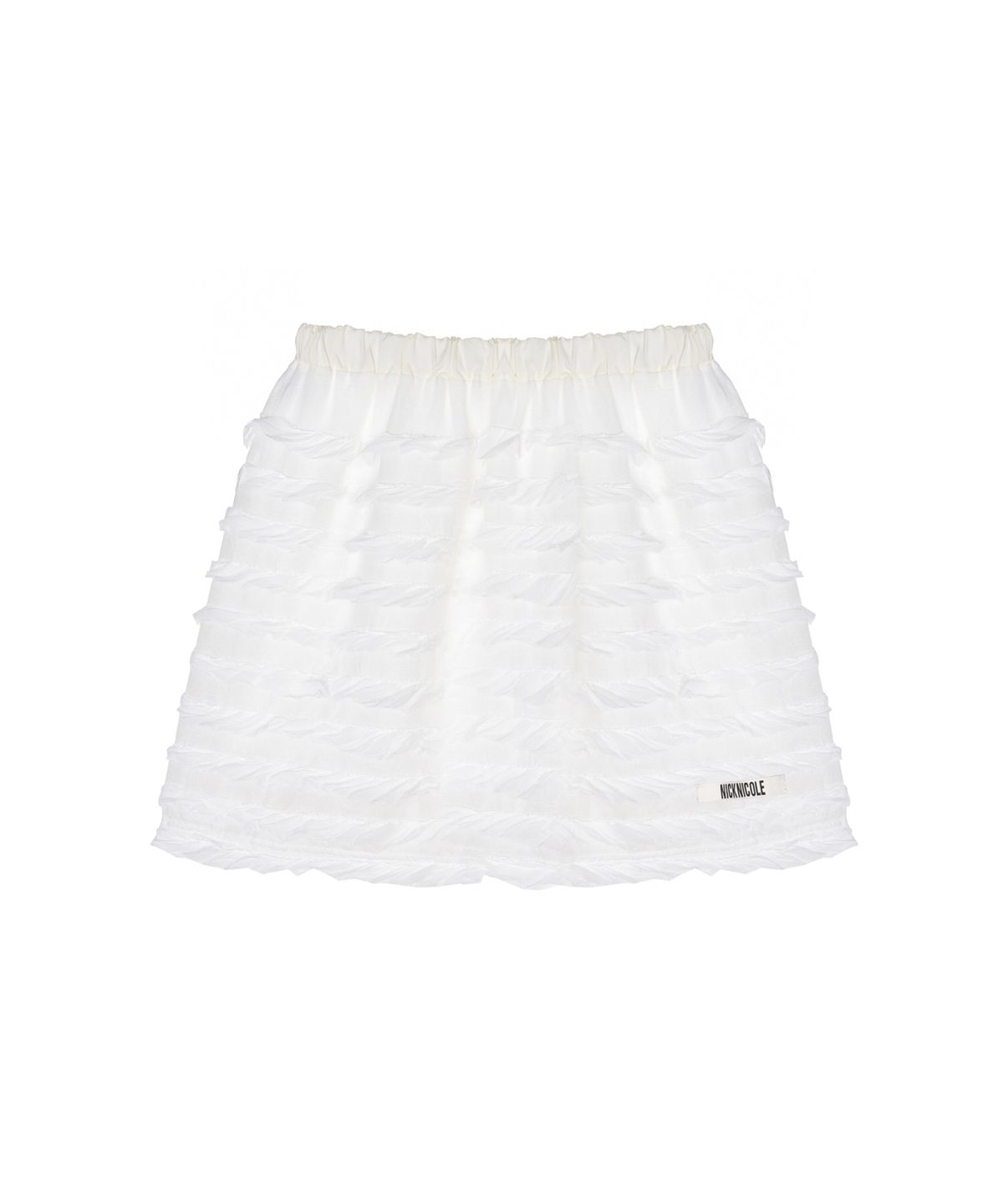 닉앤니콜(NICK&NICOLE) FRINGE LACE MINI SKIRT_IVORY